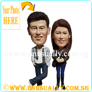 Custom 3D Fashionable Lovely Couple Figurines